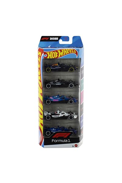 mattel HOT WHEELS ΣΕΤ 5 ΜΕΤΑΛΛΙΚΩΝ ΑΥΤΟΚΙΝΗΤΩΝ ΦΟΡΜΟΥΛΑ 1 2025