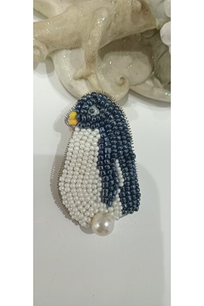 ANKA EL SANATLARI El Yapımı Penguen Broş - Ebeveyn Temalı İşleme - Tasarım Ak...