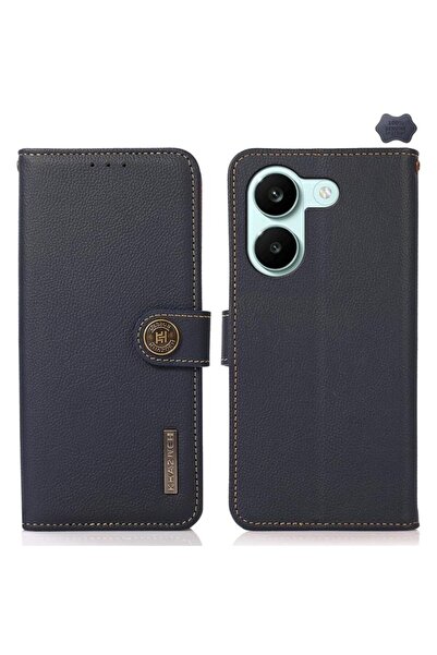 KHAZNEH Δερμάτινη Θήκη Πορτοφόλι Blue (Xiaomi Poco X8 Pro 5G)