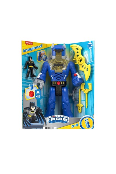 mattel FISHER PRICE IMAGINEXT DC SUPER FRIENDS ROBOT BATMAN 30CM
