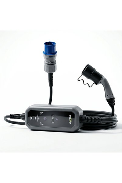 Plugen GRID 2 Taşınabilir EV Şarj Cihazı 3.7-7.4 kW Tek Faz 16-32A Type 2 Adaptörlü Çantalı