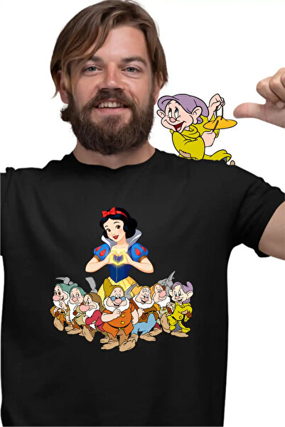 OEM Tricou Barbati Alba ca Zapada cei 7 pitici