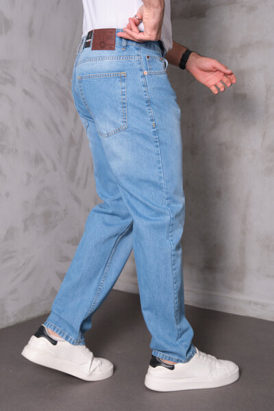 FRANKNESS JNS Men's Baggy Fit Comfortable Cut Pants Jeans