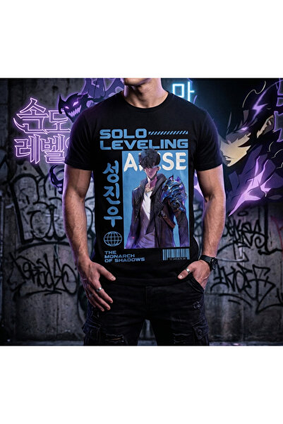 Silkensoul تي شيرت أنيمي سولو ليفلينج سونج جين-وو ذا مونارك أوف شادووز مطبوع ...