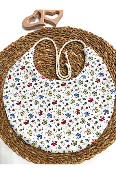 LUMİBABY BUTİK Baby Bib, 100% Cotton, Handmade Towel and Poplin Fabric