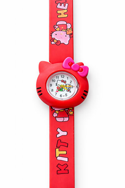 Quest Kız Çocuk Kol Saati Hello Kitty Mıknatıslı Kola Uyumlu Kırmızı