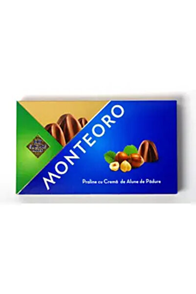 Monteoro Praline de ciocolată cu lapte cu cremă de alune de pădure Monteoro, ...