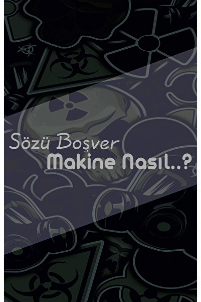 sticker Sözü Boşver Makine Nasıl Yazı 20x4Cm Jdm Araba-motor-laptop Hologram ...