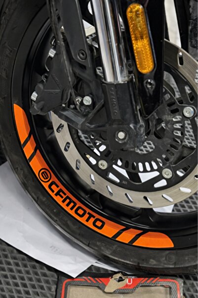 Banxtre Cfmoto All Models Compatible Orange Color Wheel Rim Strip Sticker Dec...