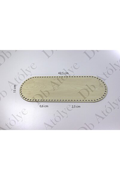 Db Atölye Oval Rattan Örgü Plakası 15x42,5 - Bambu Örgü Tepsi Altlık