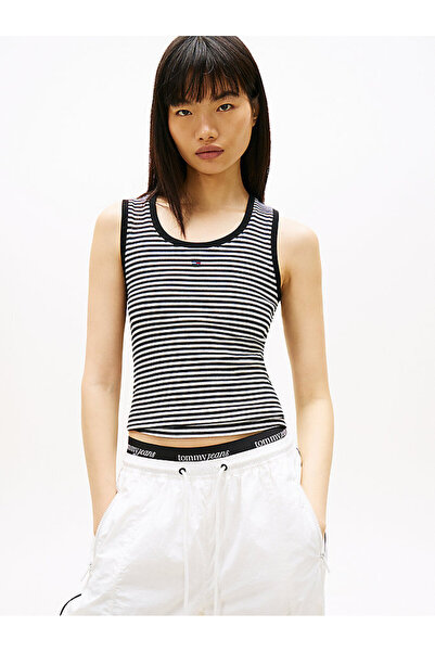 Tommy Hilfiger Kadın TJW Essential Rib Örgü T-shirt