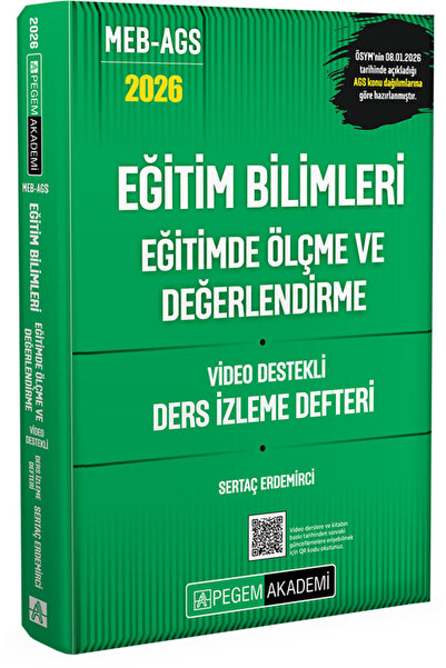Pegem Akademi Yayıncılık 2026 MEB AGS Eğitim Bilimleri Eğitimde Ölçme ve Değe...
