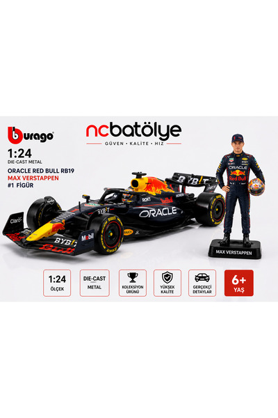 Ncbatölye Red Bull RB19 Verstappen 1:24 Diecast Model Araba | Formula 1 Kolek...