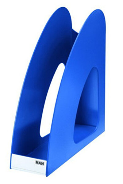 HAN Suport vertical plastic pentru cataloage Twin - albastru