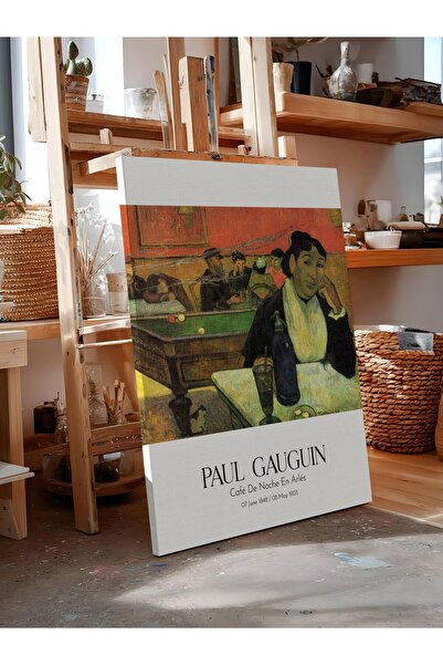 Postifull Paul Gauguin - Café De Noche En Arlés, Tablou pe pânză, Seria de ar...