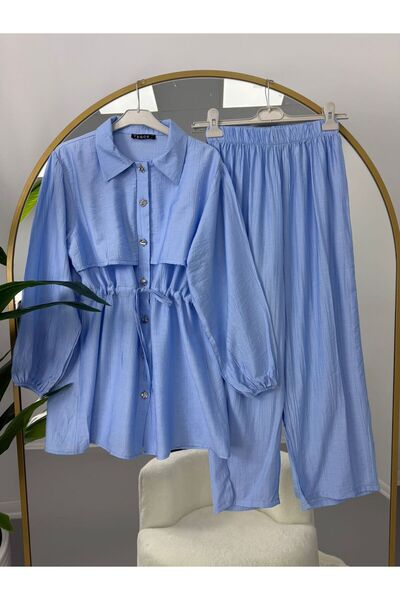 YILMAZBARMAZ Buttoned Trousers Suit with Detailed Pieces