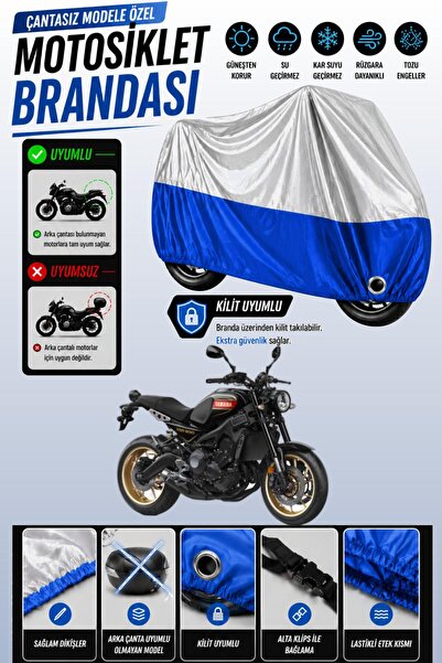 Cemku Twin غطاء محرك متوافق مع ياماها XSR 900 باللون الرمادي من الأعلى والأزر...