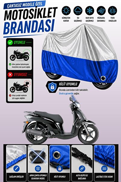 Cemku Twin Top Gray - Bottom Blue Kymco People S 200I Compatible Engine Cover...