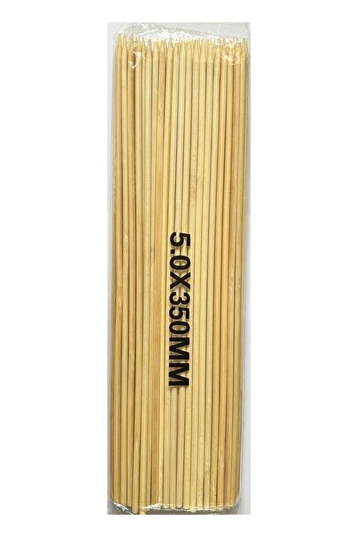omeyva Ahşap Bambu Sivri Uçlu Patates Kızartma Çubuğu Çöp Şiş - Boy:35 Cm. / ...