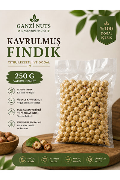 Kavrulmuş Fındık 250 g (Vakumlu Paket)