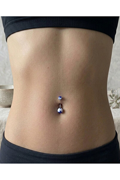 DRAGONTATTOO Cerrahi Çelik Neon Göbek Piercingi