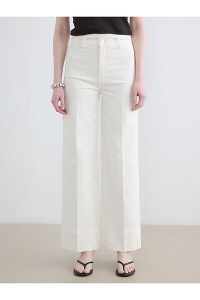 LC Waikiki High Waist Wideleg Women's Jean Trousers