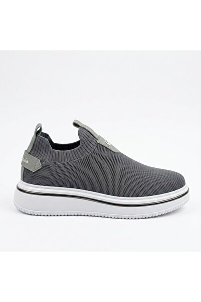 Luizpauloshoes LP 1111 FÜME TRİKO- BEYAZ TABAN ERKEK SNEAKERS