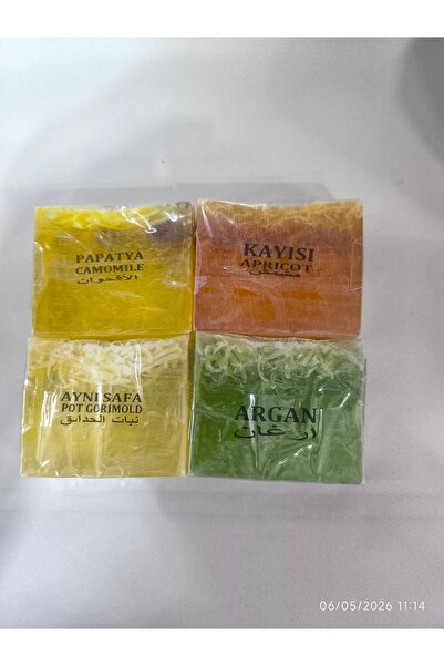 siirt sabun evi 4U SET (Papatya sabunu, Kayısı Sabunu, Aynı Sefa sabunu,Argan...