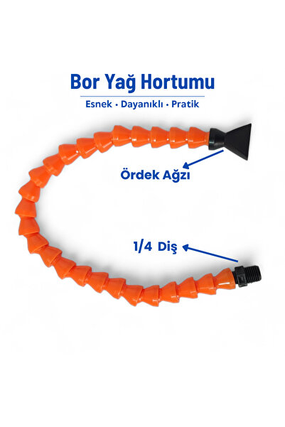 Çeşitli 1/4 Bor Yağ Hortumu Ayarlanabilir Esnek Soğutma Hortumu 40 cm CNC Tor...