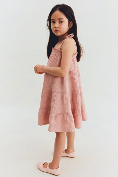 H&M Pamuklu Muslin Elbise