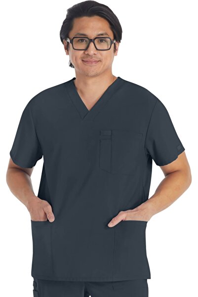 Dickies Medical Dickies EDS Essentials Men’s Medical Scrub Top, Pewter Gray (...