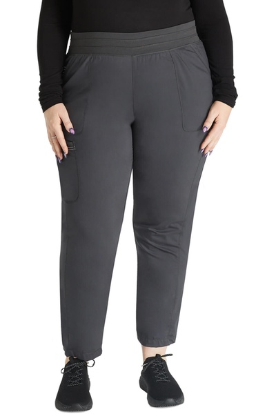 Cherokee UNIFORMS Pantaloni medicali jogger de damă Cherokee Workwear, gri pe...