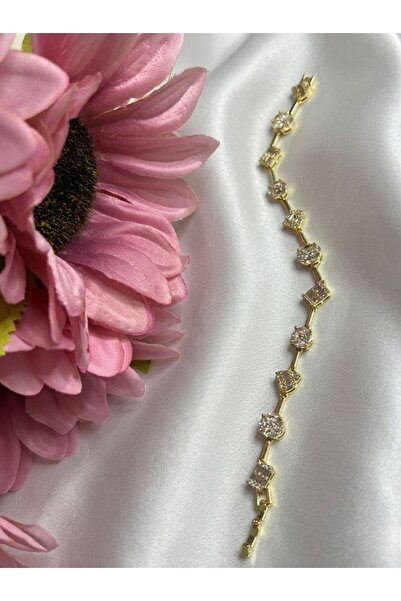 NUR TASARIM ATÖLYESİ Gold Color Stone Stainless Steel Xuping Bracelet