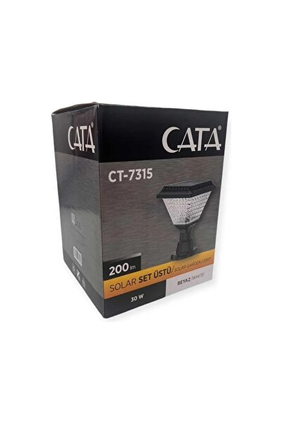 Cata 30W Solar Bahçe Set Üstü Şarjlı Armatür CT-7315