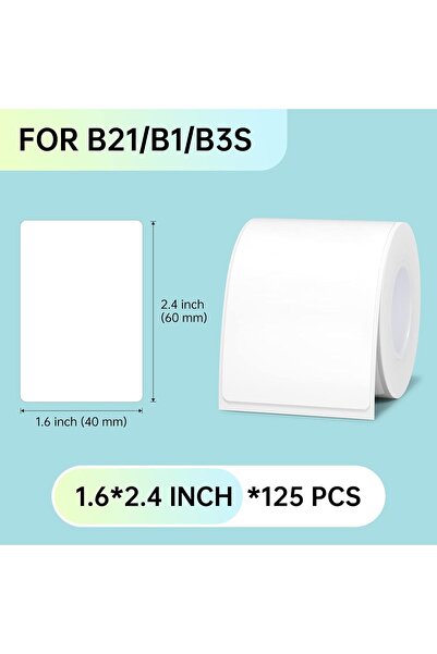 NiiMbot B1/B21/B3S Self-Adhesive Thermal Labels, Paper for School, Home, Offi...