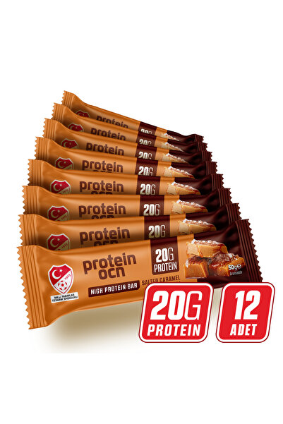 Proteinocean Protein Bar - Salted Caramel Aromalı - 50g x 12 Adet