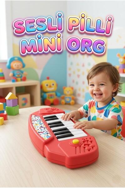 Tıfıl Toys Mini Elektronik Orgum! Pilli Sesli 21 Tuşlu Farklı Farklı Ritimli ...