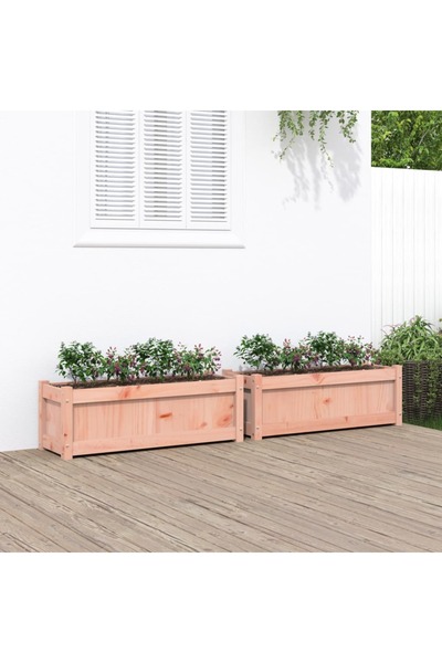 vidaxl Jardiniere de gradina, 2 buc., lemn masiv douglas