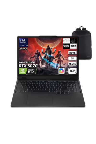 LENOVO Legion 5 15IAX10 U9-275HX 32GB 2TB RTX5070 115W 15.1" Win11 Home +S.Ça...