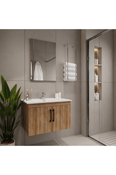 Creavit D20 Banyo Dolabı Seti Çekmeceli 65 Cm Everest