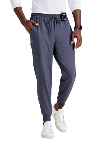 Barco Pantaloni medicali jogger pentru bărbați Unify Luxe360, Gri oțel (BUP602)