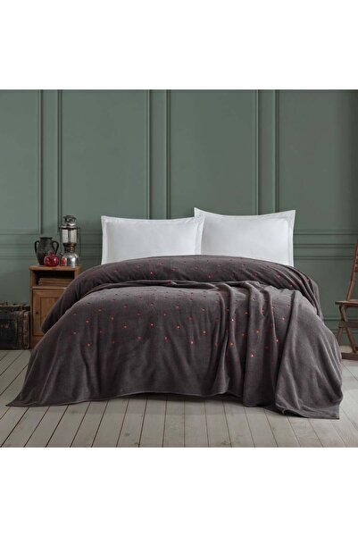 Bella Home Hobby Lubow Heart Embroidered Double Bedspread – 220X240 cm – Soft...
