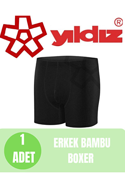 Yıldız Çamaşır Yıldız Erkek Bambu Boxer - Terletmeyen Koku Yapmayan Esnek