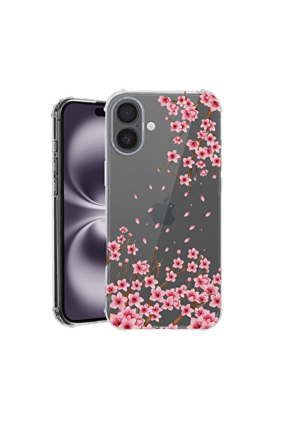 bestcase Husă Antișoc pentru Apple iPhone 17, Florală - Floare de cireș roz, ...