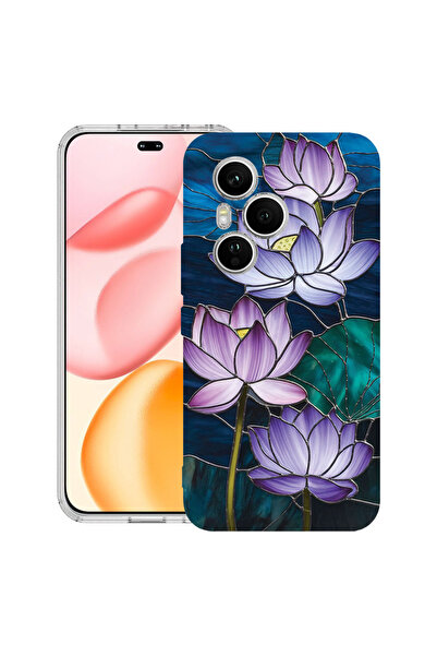 bestcase Husă Antișoc pentru Honor 400 Pro, Florală - Lotus cu Vitralii, 2059...