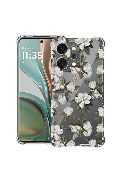 bestcase Husă Antișoc pentru OPPO Reno14 F / FS, Florală - Flori de Magnolie ...