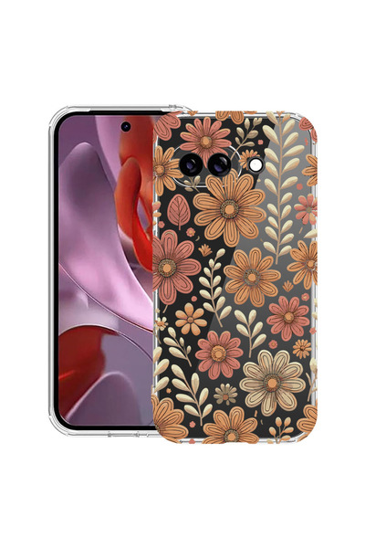 bestcase Αντικραδασμική Θήκη για Google Pixel 9 / Pixel 9 Pro, Φλοράλ Φθινοπω...