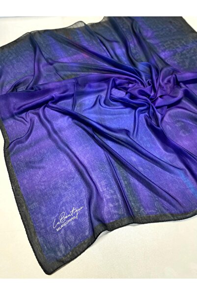 Dige La Boutiqe Nostalji Herbal Mor Pastel Desen Eşarp 3152 - 01 - 53676