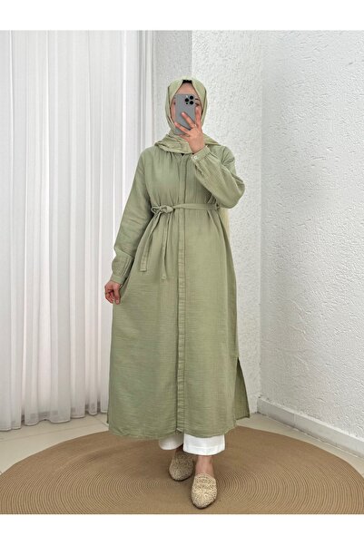 Holehola تونيك طويل من الموسلين بجيوب مخفية من ألاز - ML2105 نعناعي