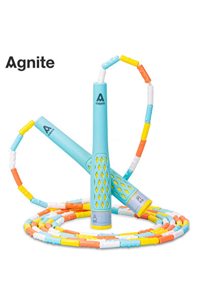 Agnite Boncuklu Atlama İpi Sayaçsız Dayanıklı Mavi